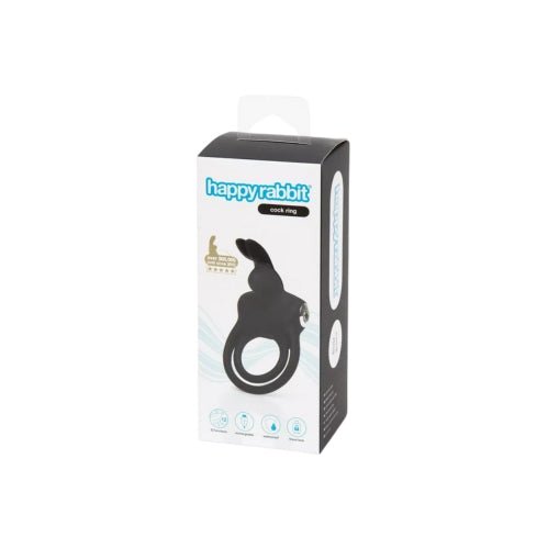 Buy Happy Rabbit Stimulating Rechargeable Rabbit Cock Ring Black – Naughtyhut NZ sex toys online. Discreet delivery & top brands.