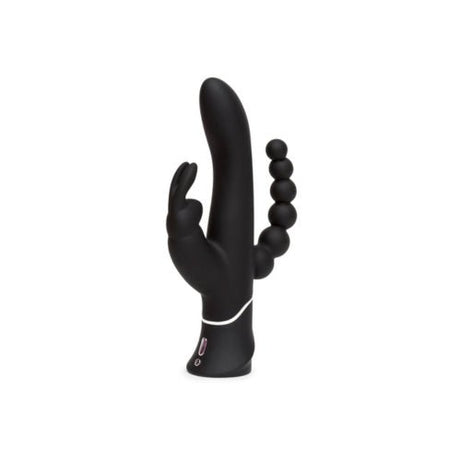 Buy Happy Rabbit Triple Curve Rechargeable Rabbit Vibrator Black – Naughtyhut NZ sex toys online. Discreet delivery & top brands.