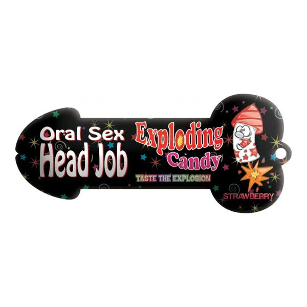Hott Products Head Job Oral Sex Candy, Strawberry Red