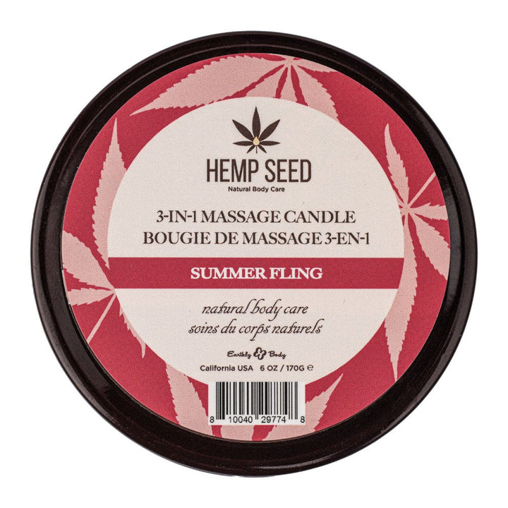 Hemp Seed 3 - In - 1 Massage Candle - Summer Fling (Juicy Pear, Violet, Radiant Amber) Scented - 170 g – Sex toys NZ by Naughtyhut. Discreet delivery nationwide.