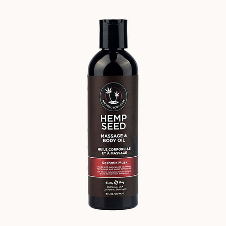 Buy Hemp Seed Massage & Body Oil - Kashmir Musk (Brandy, Magnolia & Vanilla Musk) Scented - 237 ml – Naughtyhut NZ sex toys online. Discreet delivery & top brands.