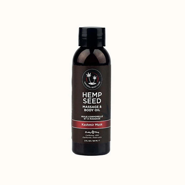 Hemp Seed Massage and Body Oil 60 ml, red Kashmir Musk label
