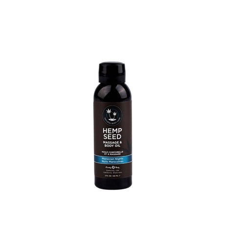 Buy Hemp Seed Massage & Body Oil - Moroccan Nights (Earthy & Spicy - Sensual) Scented - 59 ml Bottle – Naughtyhut NZ sex toys online. Discreet delivery & top brands.