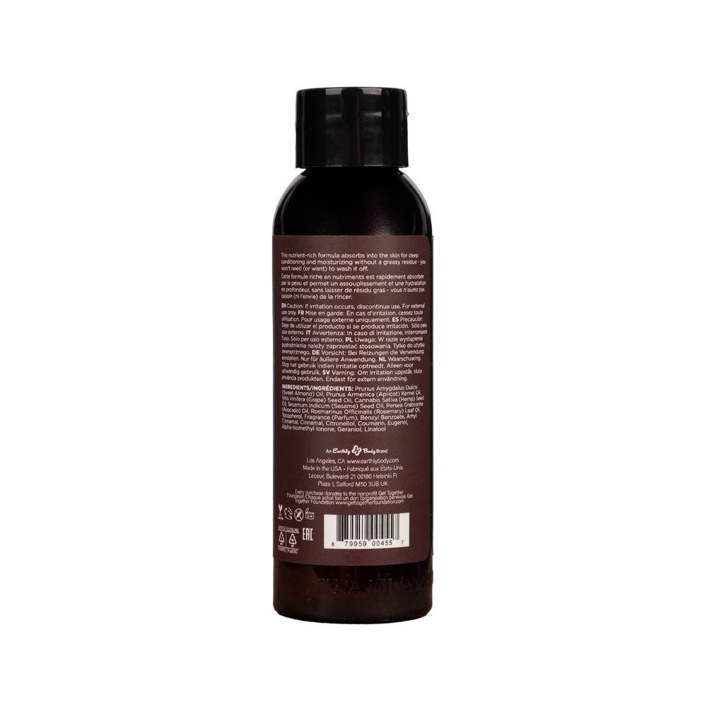 Buy Hemp Seed Massage & Body Oil - Nag Champa (East Indian Incense) Scented - 59 ml Bottle – Naughtyhut NZ sex toys online. Discreet delivery & top brands.