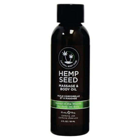 Buy Hemp Seed Massage & Body Oil - Naked In The Woods (White Tea & Ginger) Scented - 59 ml Bottle – Naughtyhut NZ sex toys online. Discreet delivery & top brands.