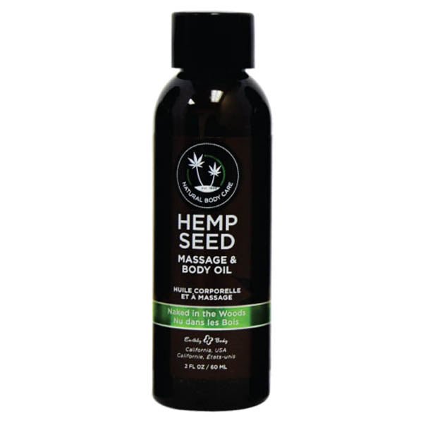 Buy Hemp Seed Massage & Body Oil - Naked In The Woods (White Tea & Ginger) Scented - 59 ml Bottle – Naughtyhut NZ sex toys online. Discreet delivery & top brands.