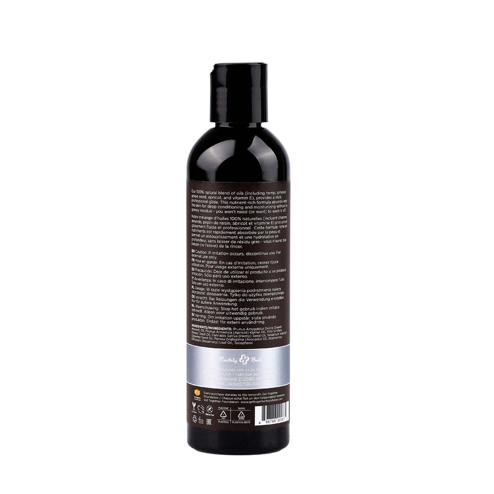 Buy Hemp Seed Massage & Body Oil - Unscented - 237 ml Bottle – Naughtyhut NZ sex toys online. Discreet delivery & top brands.