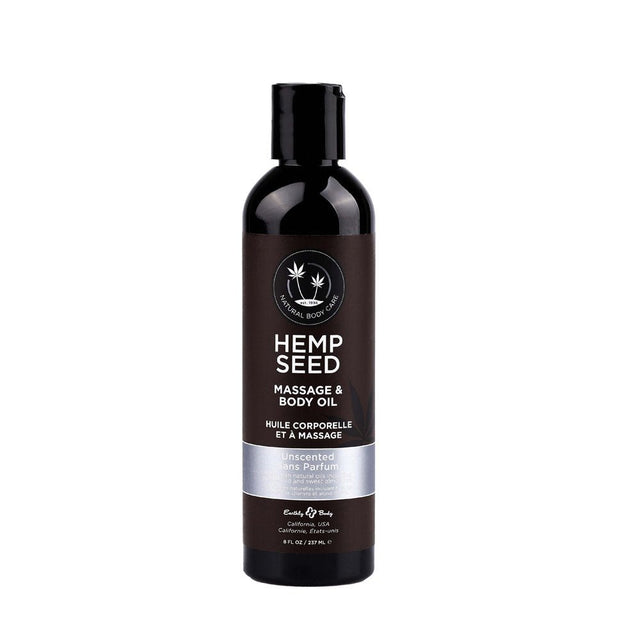Buy Hemp Seed Massage & Body Oil - Unscented - 237 ml Bottle – Naughtyhut NZ sex toys online. Discreet delivery & top brands.