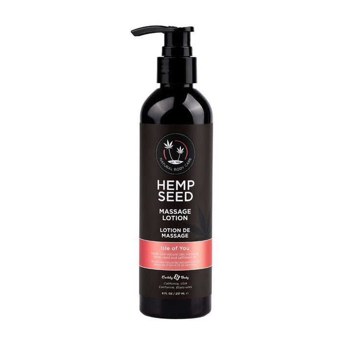 Hemp Seed Massage Lotion - Isle Of You (Coconut Water, Citrus & Vanilla) Scented - 237 ml Bottle – Sex toys NZ by Naughtyhut. Discreet delivery nationwide.
