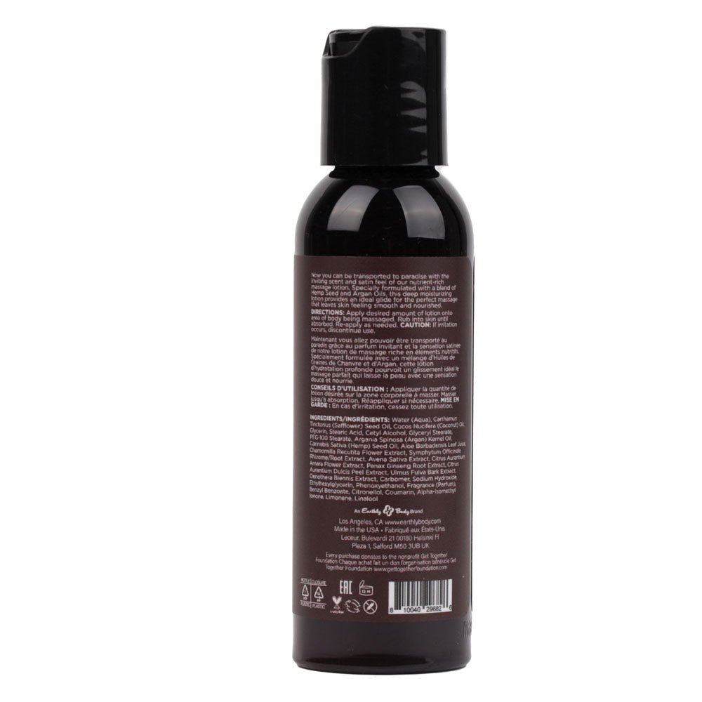 Hemp Seed Massage Lotion - Kashmir Musk (Brandy, Jasmine, Cedarwood Musk) Scented - 59 ml Bottle – Sex toys NZ by Naughtyhut. Discreet delivery nationwide.