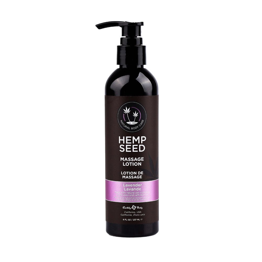 Buy Hemp Seed Massage Lotion - Lavender Scented - 237 ml Bottle – Naughtyhut NZ sex toys online. Discreet delivery & top brands.