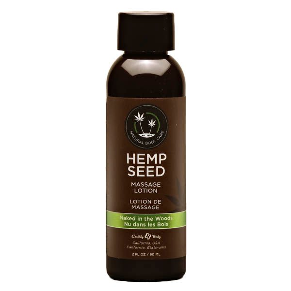 Hemp Seed Massage Lotion - Naked In The Woods (White Tea & Ginger) Scented - 59 ml Bottle – Sex toys NZ by Naughtyhut. Discreet delivery nationwide.