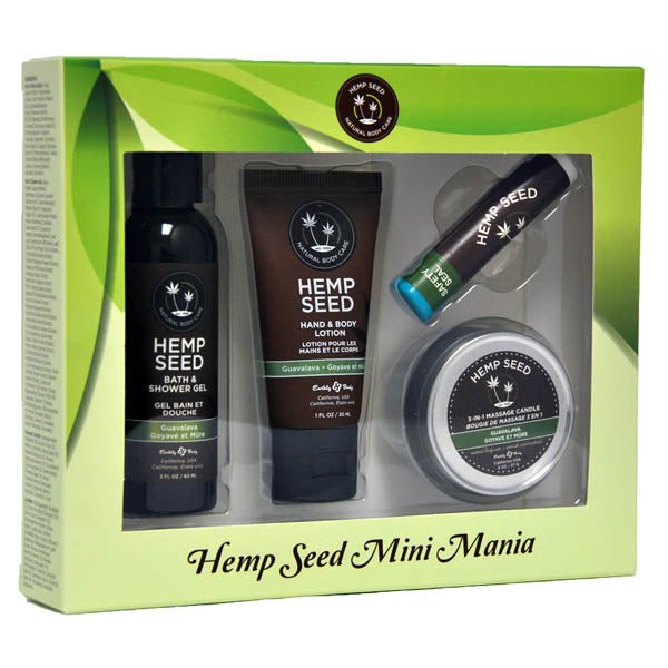 Buy Hemp Seed Mini Mania - Guavalava (Guava & Blackberry) Scented Lotion Kit - 4 Piece Set – Naughtyhut NZ sex toys online. Discreet delivery & top brands.