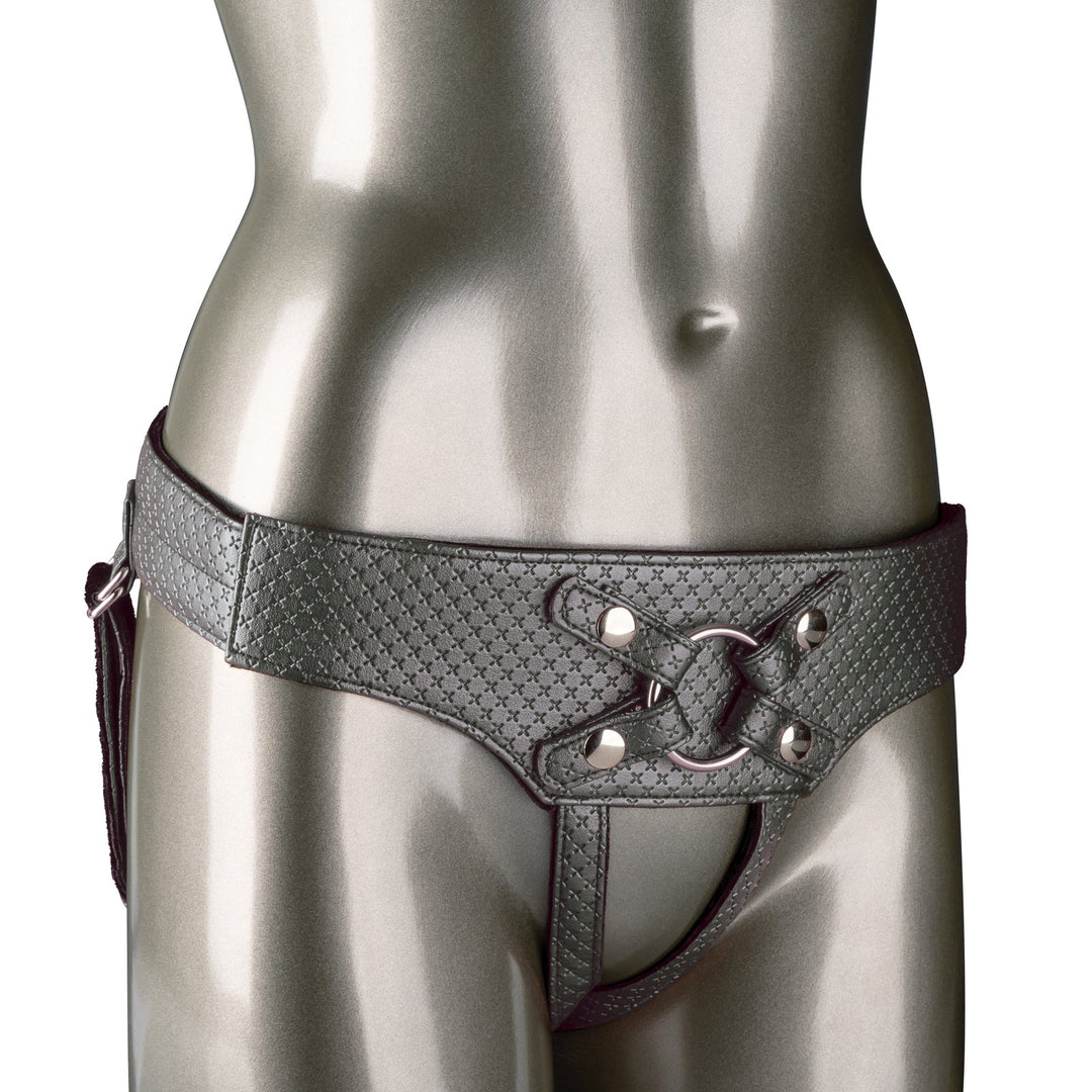 Her Royal Harness The Regal Empress - Pewter – Sex toys NZ by Naughtyhut. Discreet delivery nationwide.