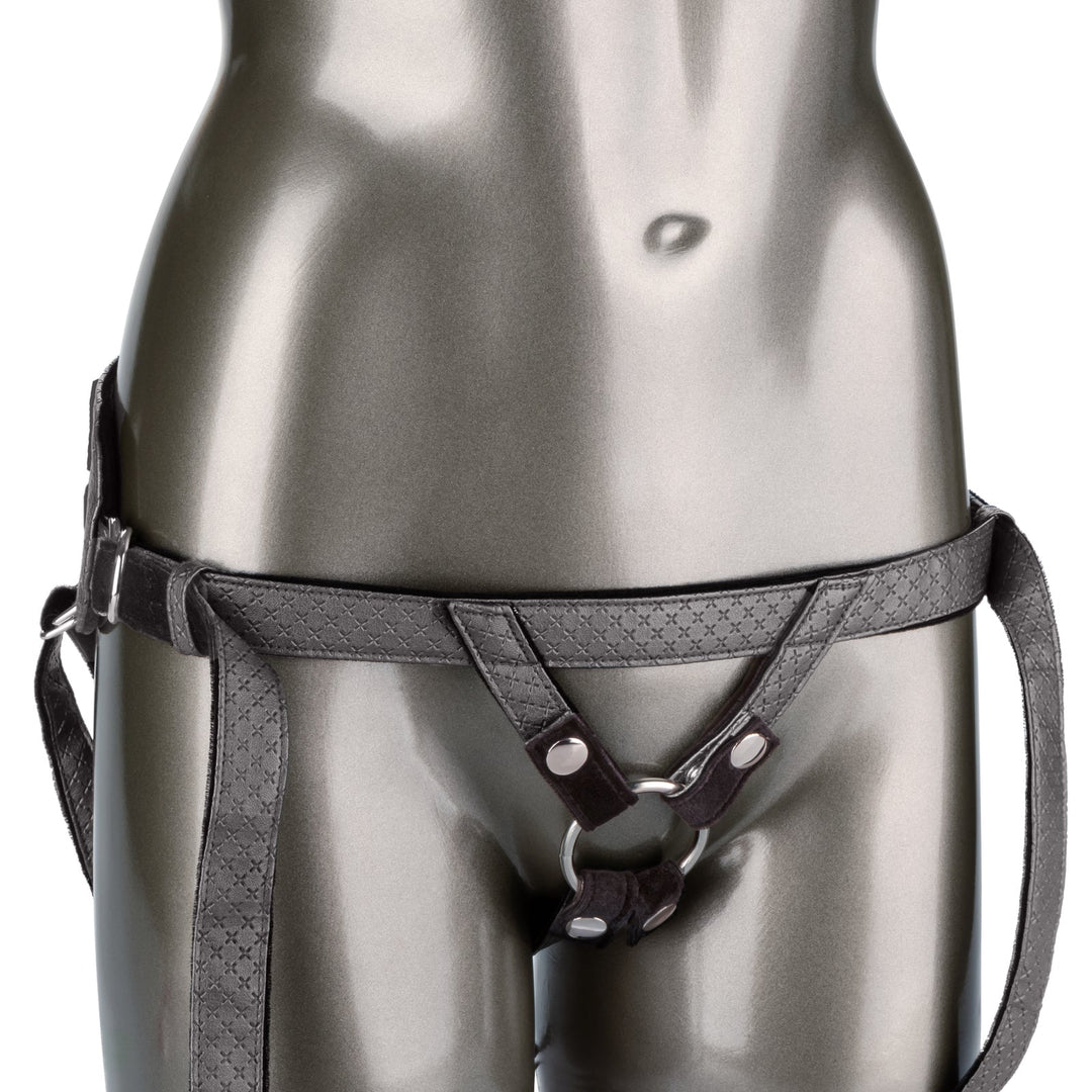 Her Royal Harness The Regal Princess - Pewter – Sex toys NZ by Naughtyhut. Discreet delivery nationwide.