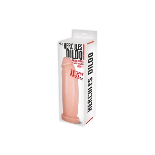 Hercules PVC Dildo 11.5" Flesh – Sex toys NZ by Naughtyhut. Discreet delivery nationwide.
