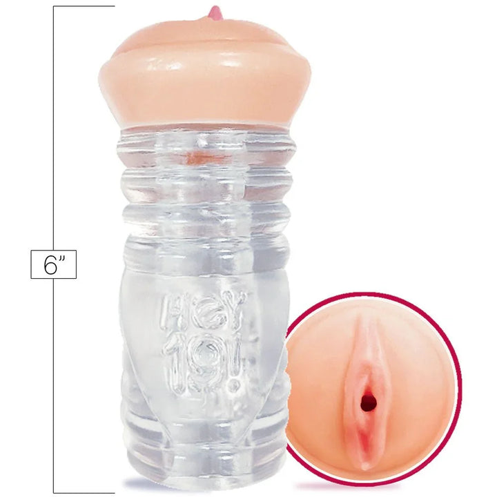 Hey 19! Haley Spades - Flesh/Clear Teen Vagina Stroker – Sex toys NZ by Naughtyhut. Discreet delivery nationwide.