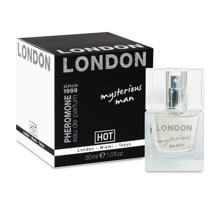 Hot Pheromone London - Mysterious Man - Pheromone Cologne for Men - 30ml – Sex toys NZ by Naughtyhut. Discreet delivery nationwide.