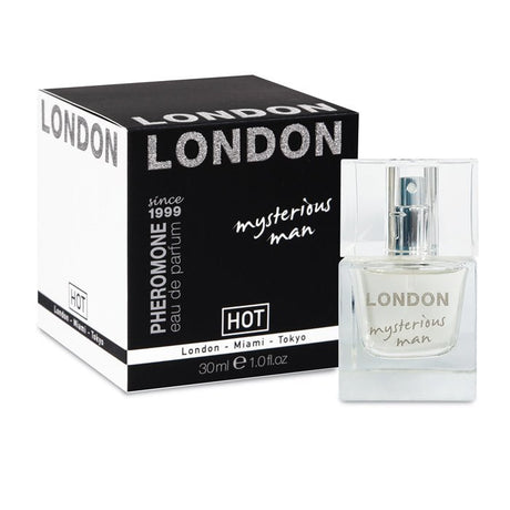 Buy Hot Pheromone London - Mysterious Man - Pheromone Cologne for Men - 30ml – Naughtyhut NZ sex toys online. Discreet delivery & top brands.