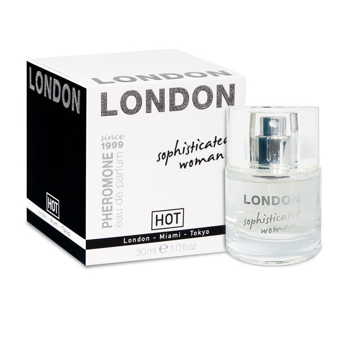 Buy Hot Pheromone London - Sophisticated Woman - Pheromone Perfume for Women - 30 ml Bottle – Naughtyhut NZ sex toys online. Discreet delivery & top brands.