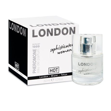 Buy Hot Pheromone London - Sophisticated Woman - Pheromone Perfume for Women - 30 ml Bottle – Naughtyhut NZ sex toys online. Discreet delivery & top brands.