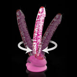 Buy Icicles 86 - Pink 17 cm Glass Dong with Suction Base – Naughtyhut NZ sex toys online. Discreet delivery & top brands.
