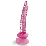 Buy Icicles 86 - Pink 17 cm Glass Dong with Suction Base – Naughtyhut NZ sex toys online. Discreet delivery & top brands.