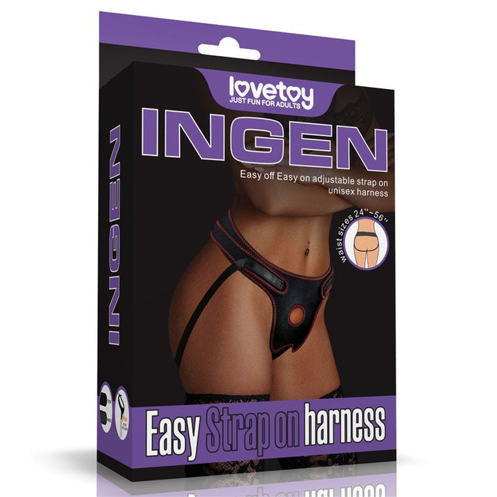 Ingen Easy Strap - On Harness - Black Adjustable Strap - On Harness (No Probe Included) – Sex toys NZ by Naughtyhut. Discreet delivery nationwide.