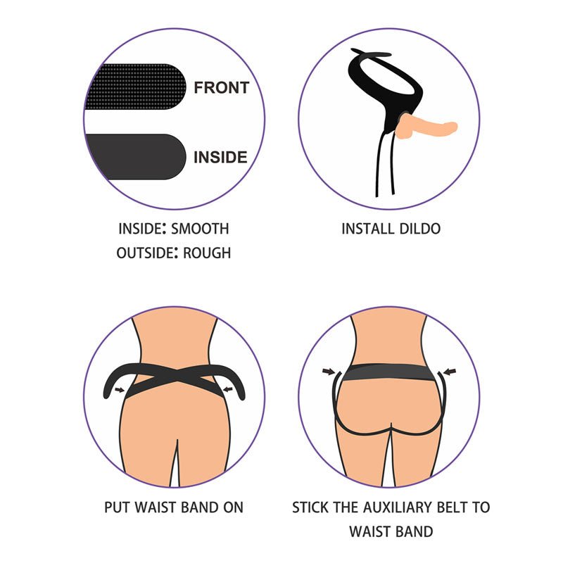 Buy Ingen Easy Strap - On Harness - Black Adjustable Strap - On Harness (No Probe Included) – Naughtyhut NZ sex toys online. Discreet delivery & top brands.