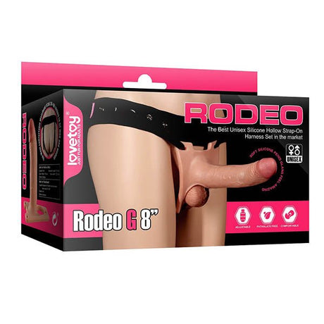 Buy Ingen Hollow G 8'' - Flesh 20.3 cm Hollow Strap - On – Naughtyhut NZ sex toys online. Discreet delivery & top brands.