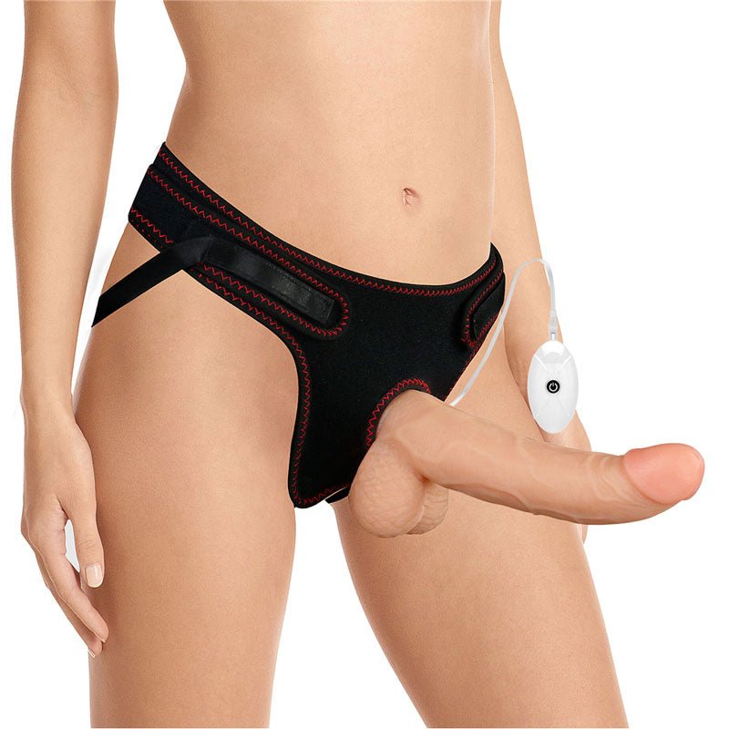 Buy Ingen Vibrating Easy Strap - On Set - Flesh 21.6 cm (8.5'') Vibrating Strap - On – Naughtyhut NZ sex toys online. Discreet delivery & top brands.