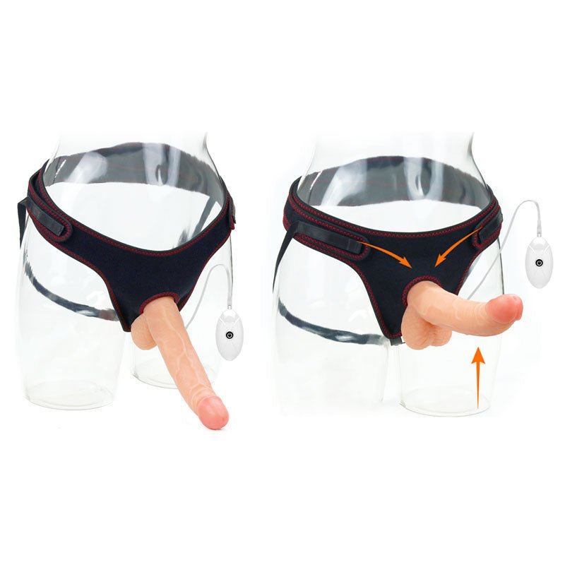 Buy Ingen Vibrating Easy Strap - On Set - Flesh 21.6 cm (8.5'') Vibrating Strap - On – Naughtyhut NZ sex toys online. Discreet delivery & top brands.