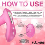 Buy Inmi Flickers G - Flick Flicking G - Spot Vibrator - Pink 15 cm USB Rechargeable Flicking Vibrator with Remote – Naughtyhut NZ sex toys online. Discreet delivery & top brands.