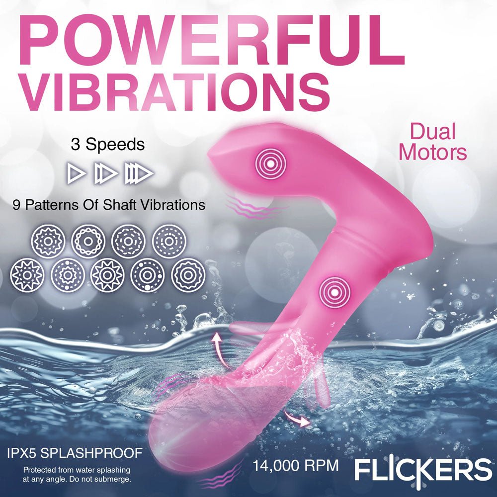 Buy Inmi Flickers G - Flick Flicking G - Spot Vibrator - Pink 15 cm USB Rechargeable Flicking Vibrator with Remote – Naughtyhut NZ sex toys online. Discreet delivery & top brands.