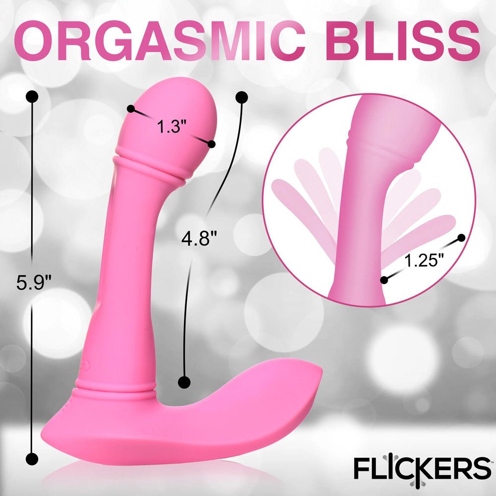 Buy Inmi Flickers G - Flick Flicking G - Spot Vibrator - Pink 15 cm USB Rechargeable Flicking Vibrator with Remote – Naughtyhut NZ sex toys online. Discreet delivery & top brands.