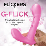 Buy Inmi Flickers G - Flick Flicking G - Spot Vibrator - Pink 15 cm USB Rechargeable Flicking Vibrator with Remote – Naughtyhut NZ sex toys online. Discreet delivery & top brands.
