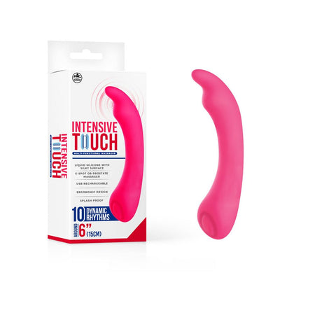 Buy Intensive Touch - Pink - Pink 15 cm USB Rechargeable Vibrator – Naughtyhut NZ sex toys online. Discreet delivery & top brands.