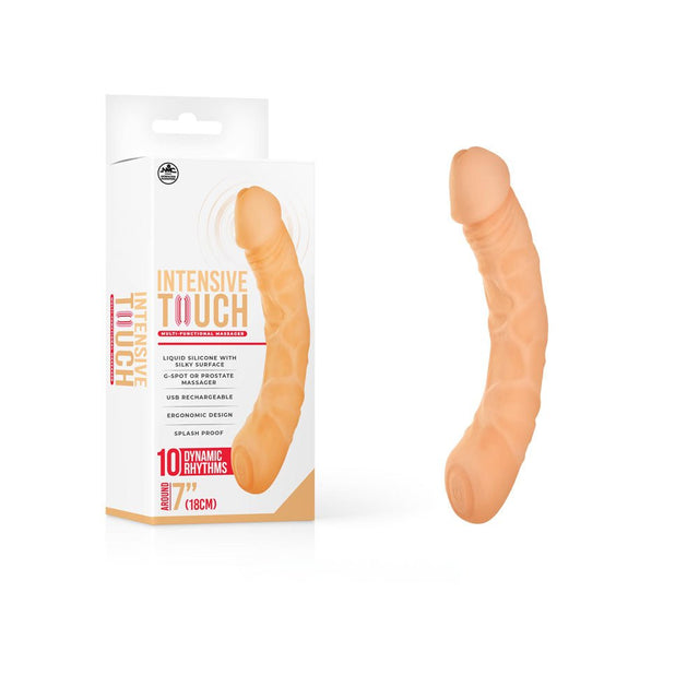 Buy Intensive Touch - Flesh - Flesh 18 cm USB Rechargeable Vibrator – Naughtyhut NZ sex toys online. Discreet delivery & top brands.