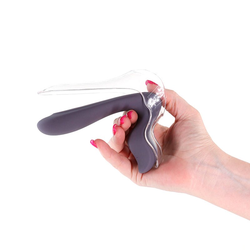 INYA GynoVibe - Grey USB Rechargeable Speculum Vibrator – Sex toys NZ by Naughtyhut. Discreet delivery nationwide.