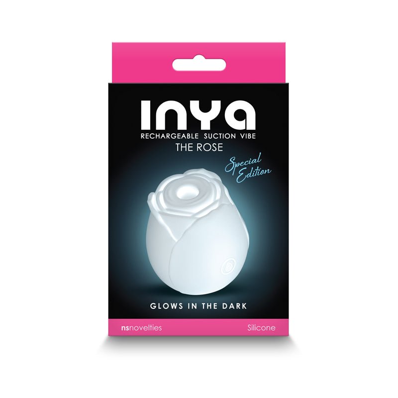 Buy INYA The Rose - Glow - Glow In The Dark Clitoral Air Pulsation Stimulator – Naughtyhut NZ sex toys online. Discreet delivery & top brands.