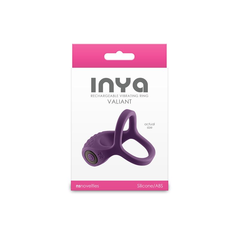 Buy INYA Valiant - Berry - Purple USB Rechargeable Vibrating Cock Ring – Naughtyhut NZ sex toys online. Discreet delivery & top brands.