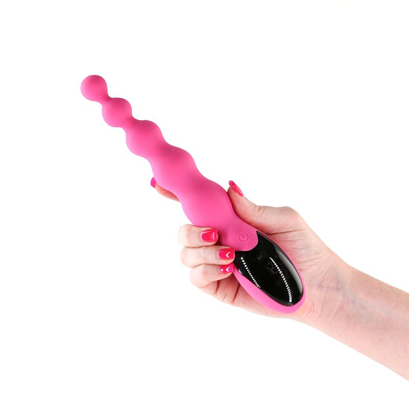 INYA Virtua - Pink - Pink 23.9 cm USB Rechargeable Beaded Vibrator – Sex toys NZ by Naughtyhut. Discreet delivery nationwide.