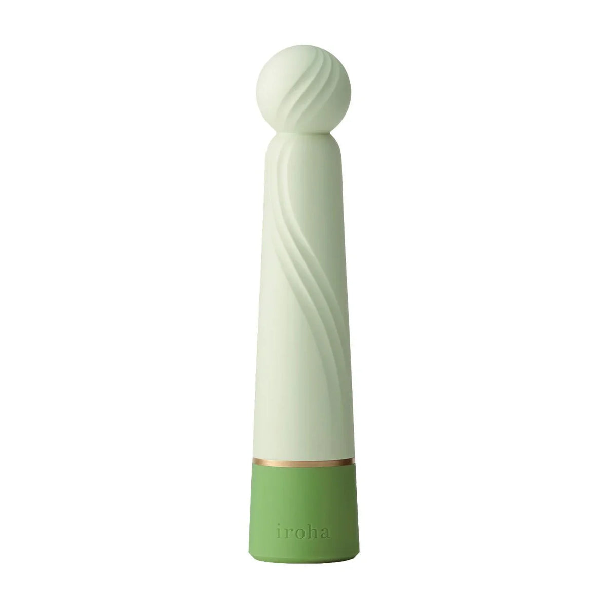 Iroha Rin+ v2 in Hisui, jade swirl body over a green base, upright