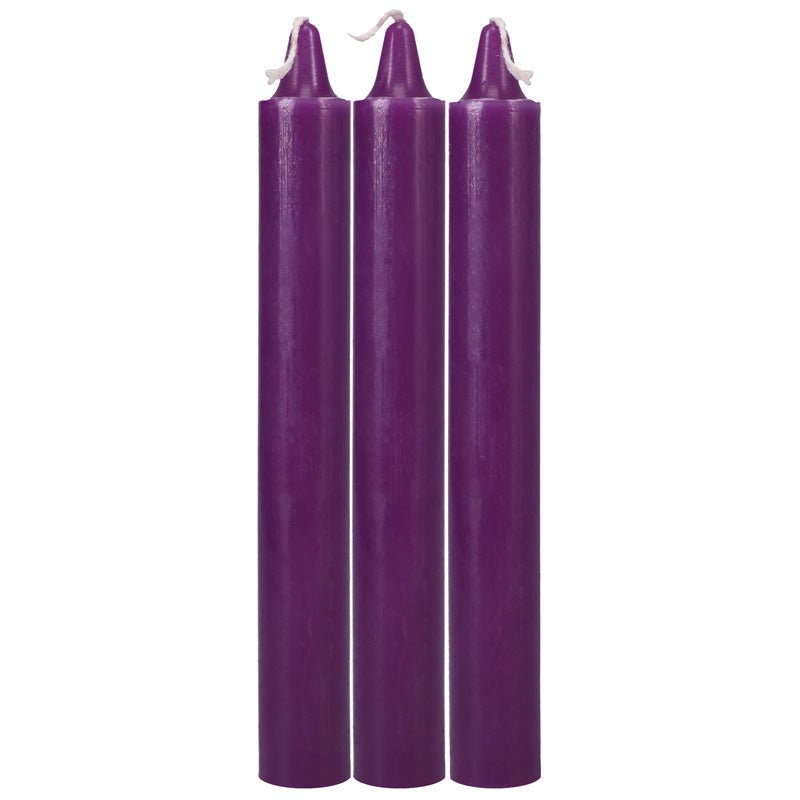 Buy Japanese Drip Candles - Purple - Purple 3 - Pack – Naughtyhut NZ sex toys online. Discreet delivery & top brands.