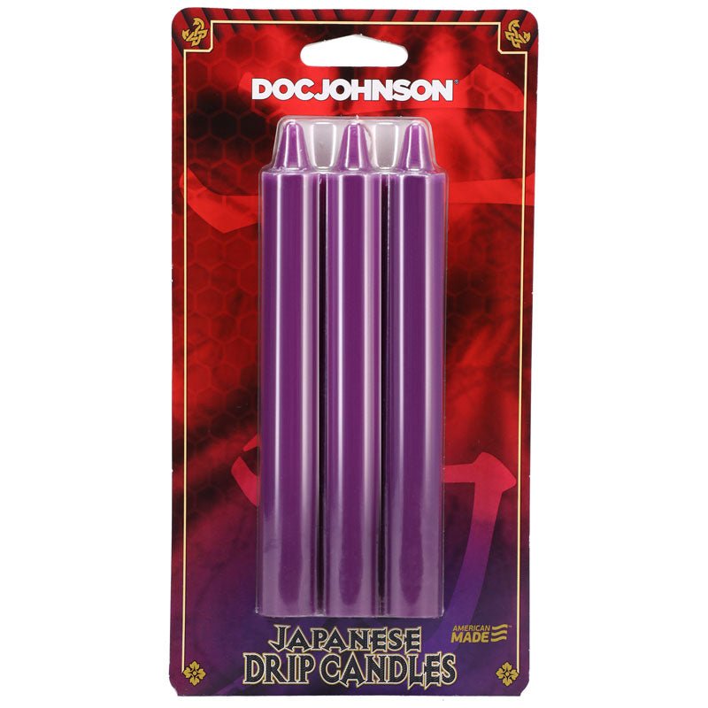 Buy Japanese Drip Candles - Purple - Purple 3 - Pack – Naughtyhut NZ sex toys online. Discreet delivery & top brands.