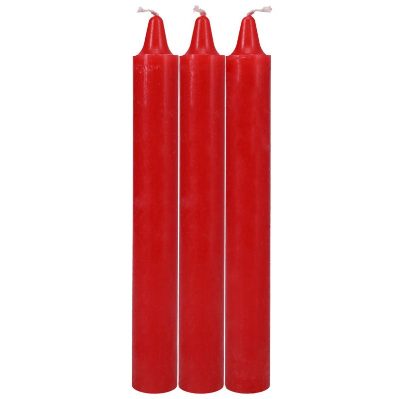 Buy Japanese Drip Candles - Red - Red 3 - Pack – Naughtyhut NZ sex toys online. Discreet delivery & top brands.