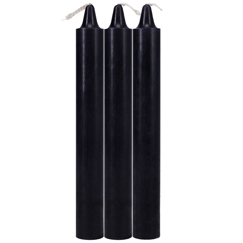 Buy Japanese Drip Candles - Black - Black 3 - Pack – Naughtyhut NZ sex toys online. Discreet delivery & top brands.
