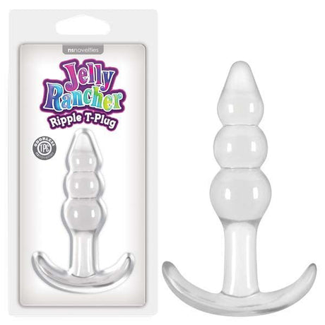 Buy Jelly Rancher Ripple T - Plug - Clear 10.9 cm (4.3'') Butt Plug – Naughtyhut NZ sex toys online. Discreet delivery & top brands.
