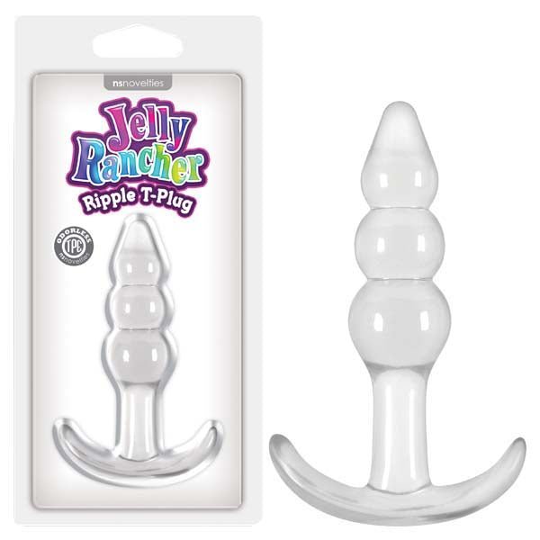 Buy Jelly Rancher Ripple T - Plug - Clear 10.9 cm (4.3'') Butt Plug – Naughtyhut NZ sex toys online. Discreet delivery & top brands.