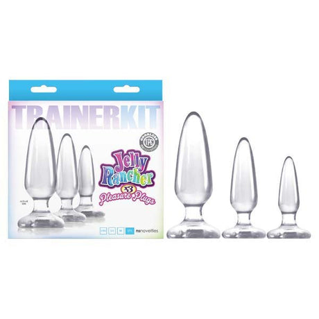 Buy Jelly Rancher Trainer Kit - Clear Butt Plugs - Set of 3 Sizes – Naughtyhut NZ sex toys online. Discreet delivery & top brands.